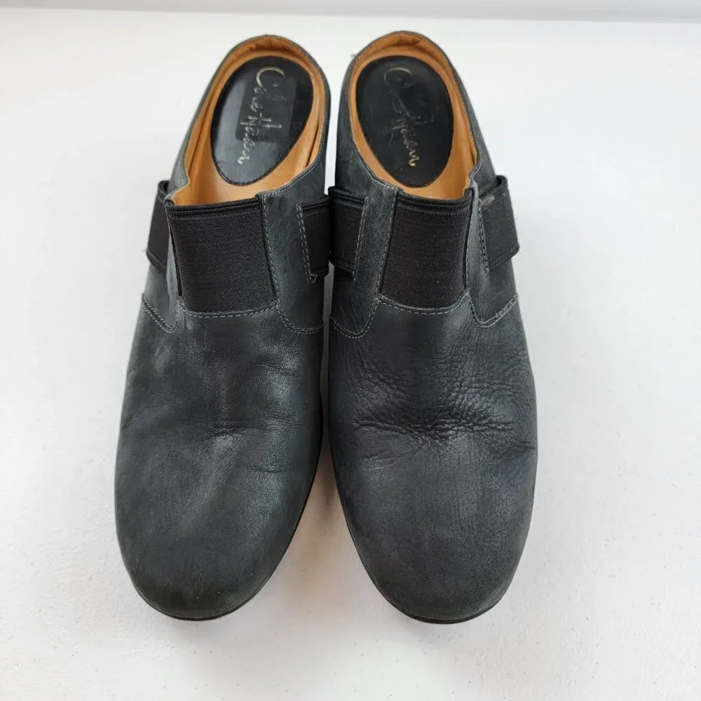 Cole Haan Air Sara Clogs Black Suede Patform Mules Women's Size 9.5 B - Picture 3 of 11